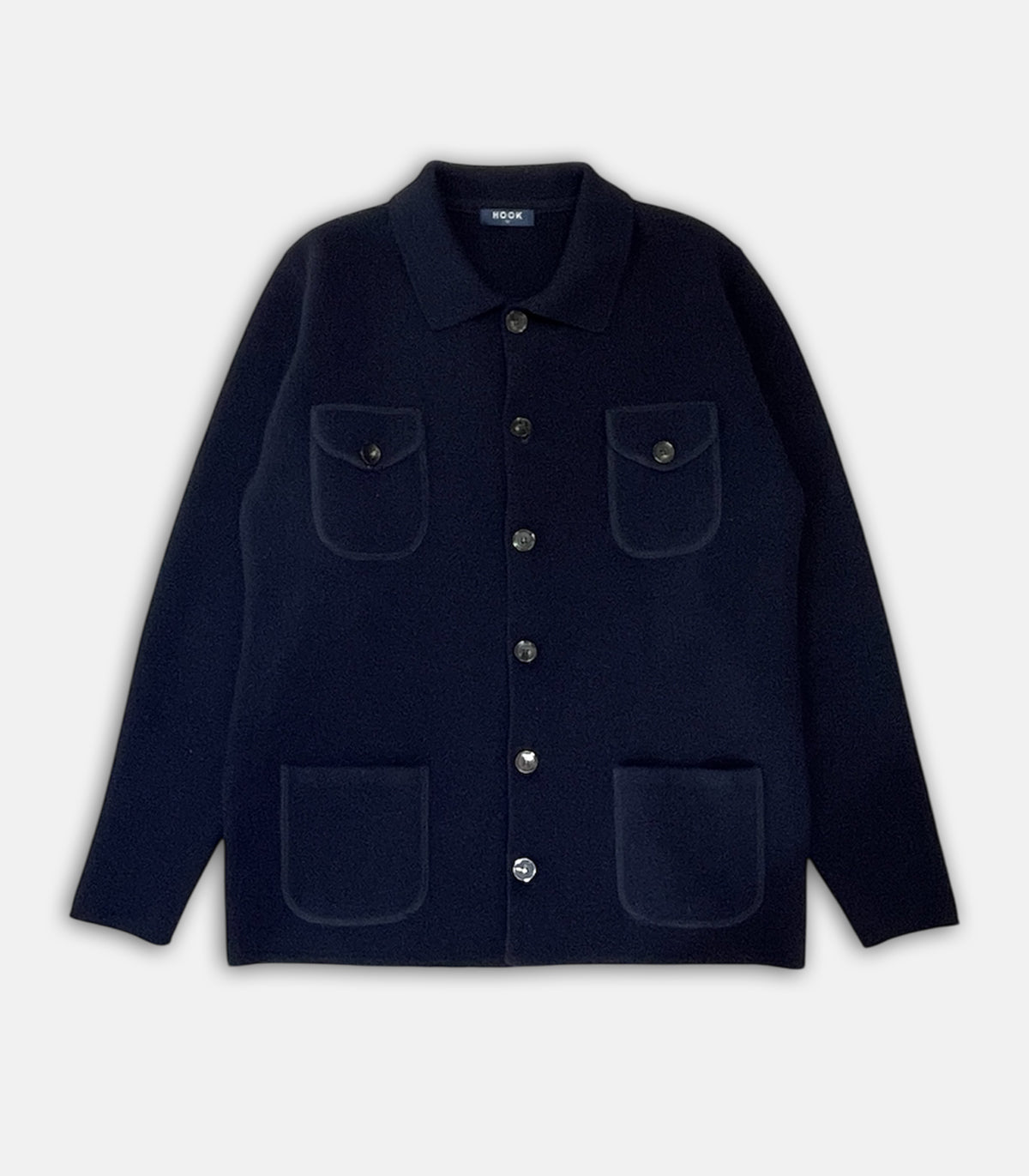Blue Wool Jacket With Pockets