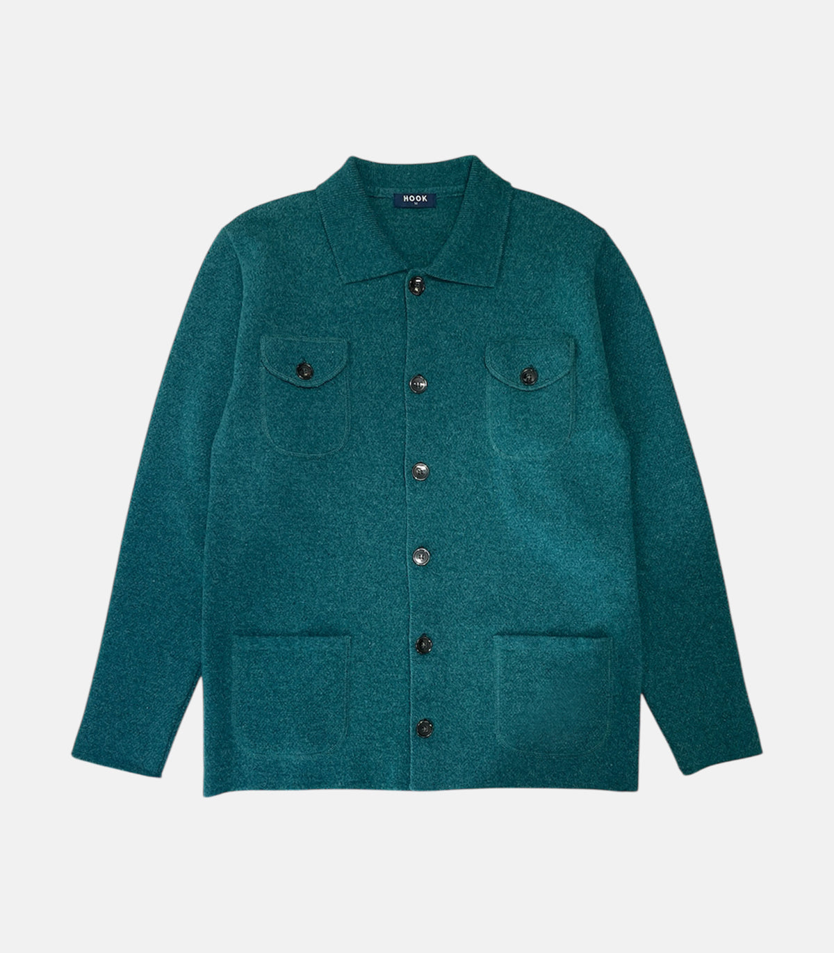 Green Wool Jacket With Pockets