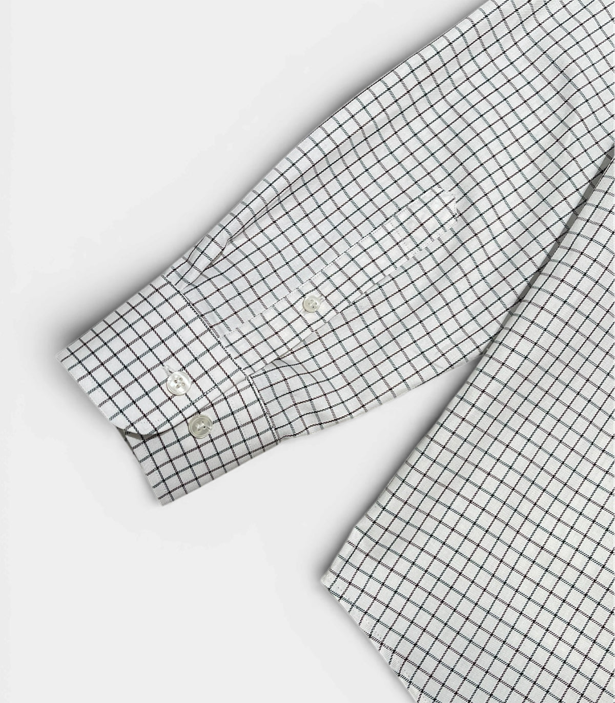 Camisa Cuadros Marrón Y Verde