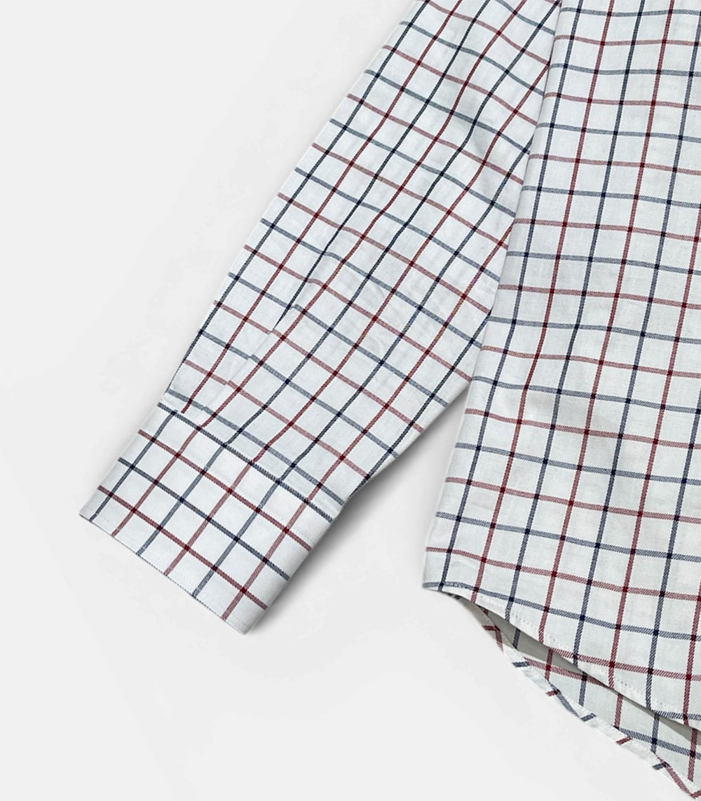Camisa Viella Cuadros Marino y Burdeos