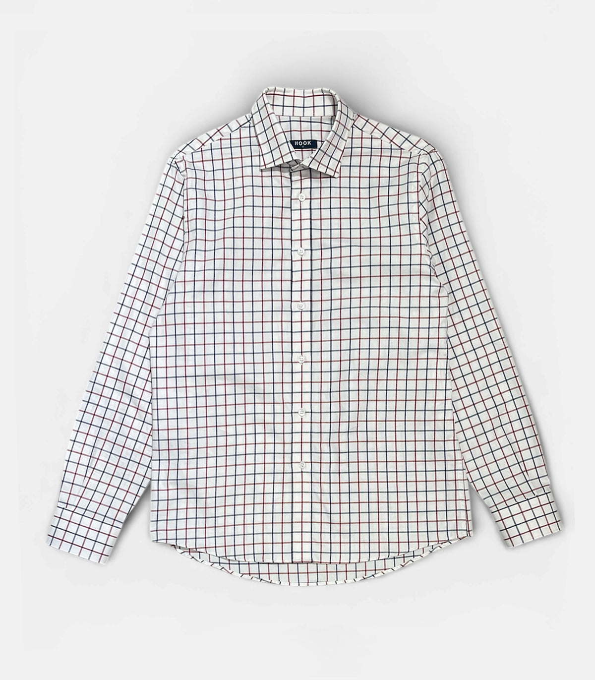 Camisa Viella Cuadros Marino y Burdeos