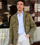 Parka Lino Algodón Verde