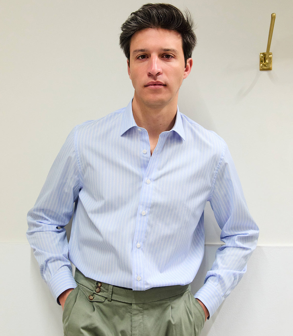 Camisa Raya Ejecutiva Celeste