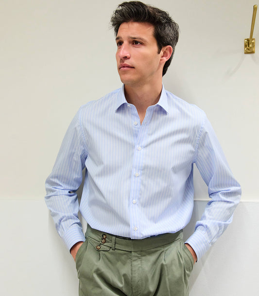 Blue Executive Stripe Shirt