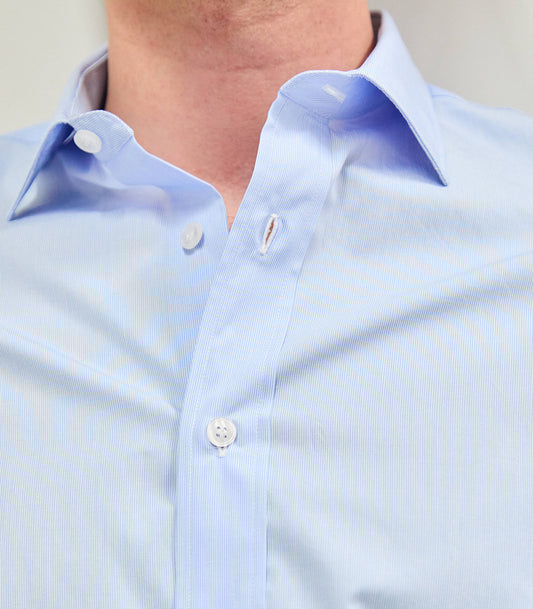 Blue Pinstripe Shirt