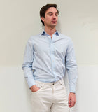 Camisa Raya Crambridge Azul