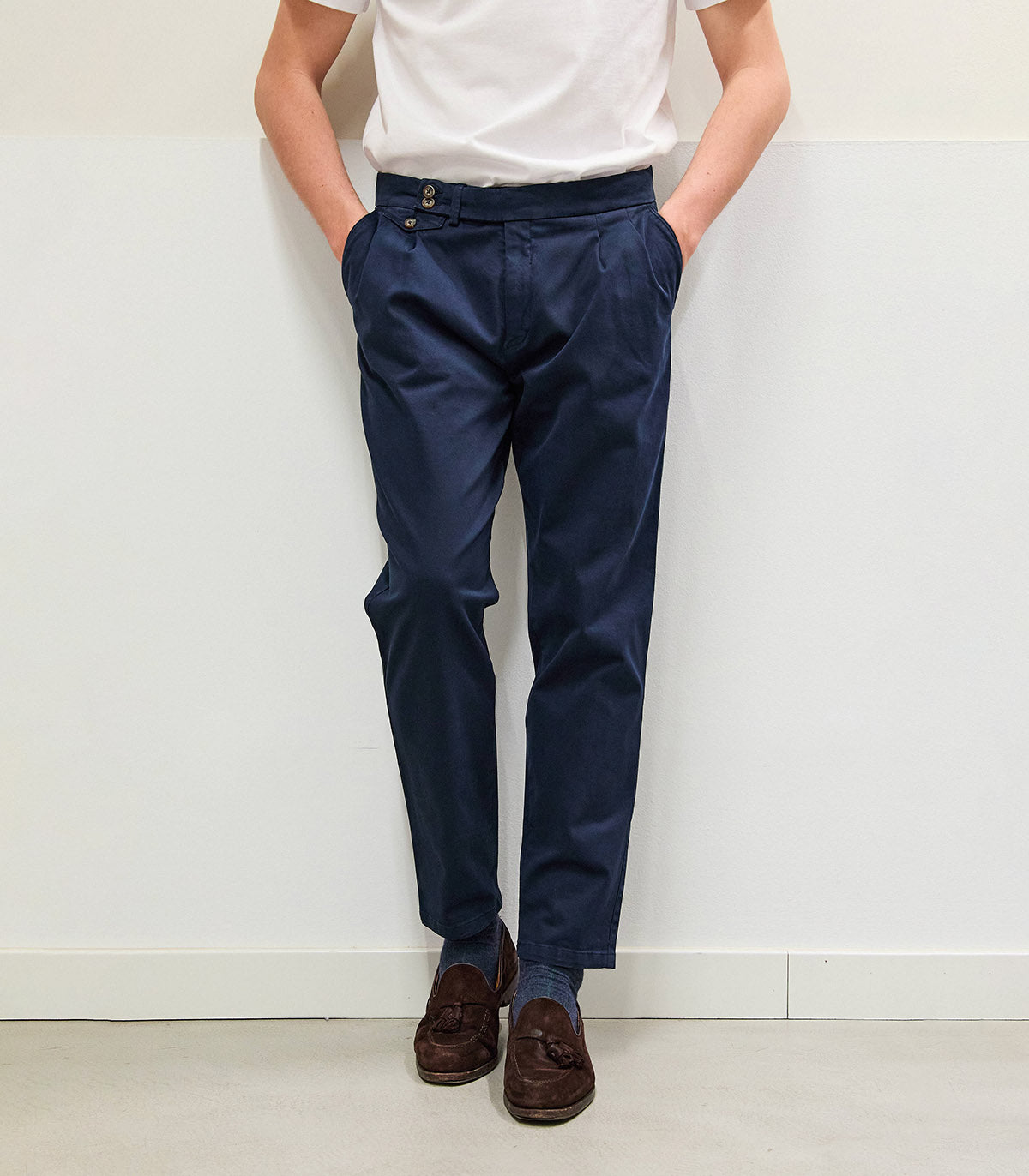 Pantalón Chino Pinzas Origin Azul