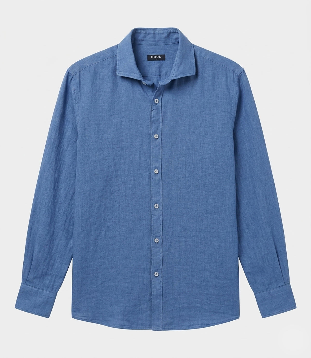 Camisa Lino Azul Uva