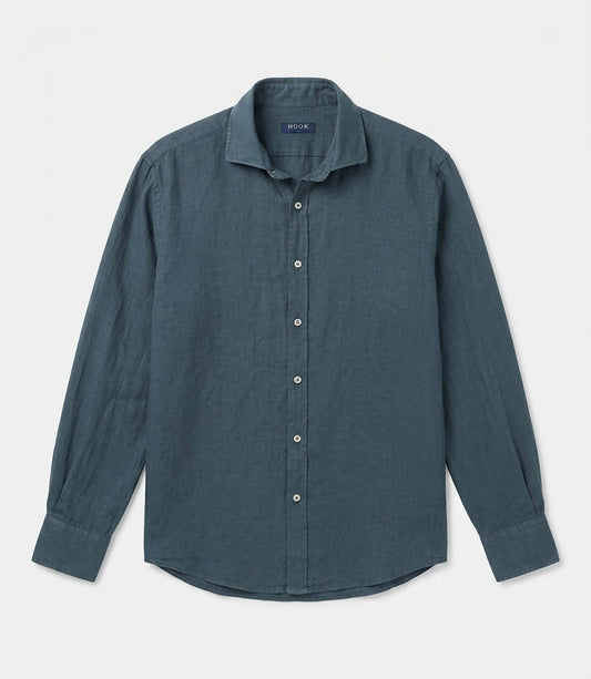 Camisa Lino Antracita