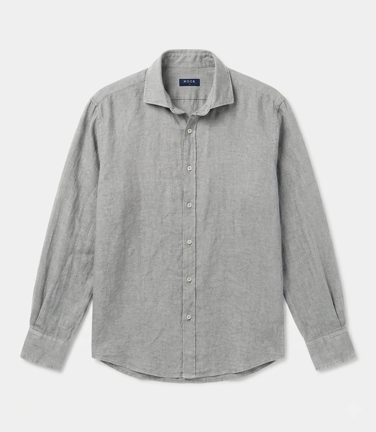 Pearl Gray Linen Shirt