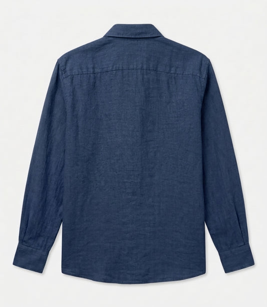 Camisa Lino Azul Oasis