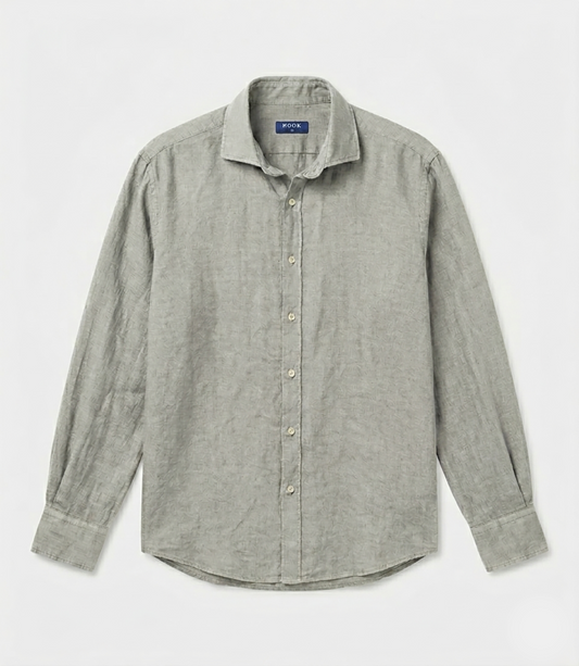 Camisa Lino Verde Racer