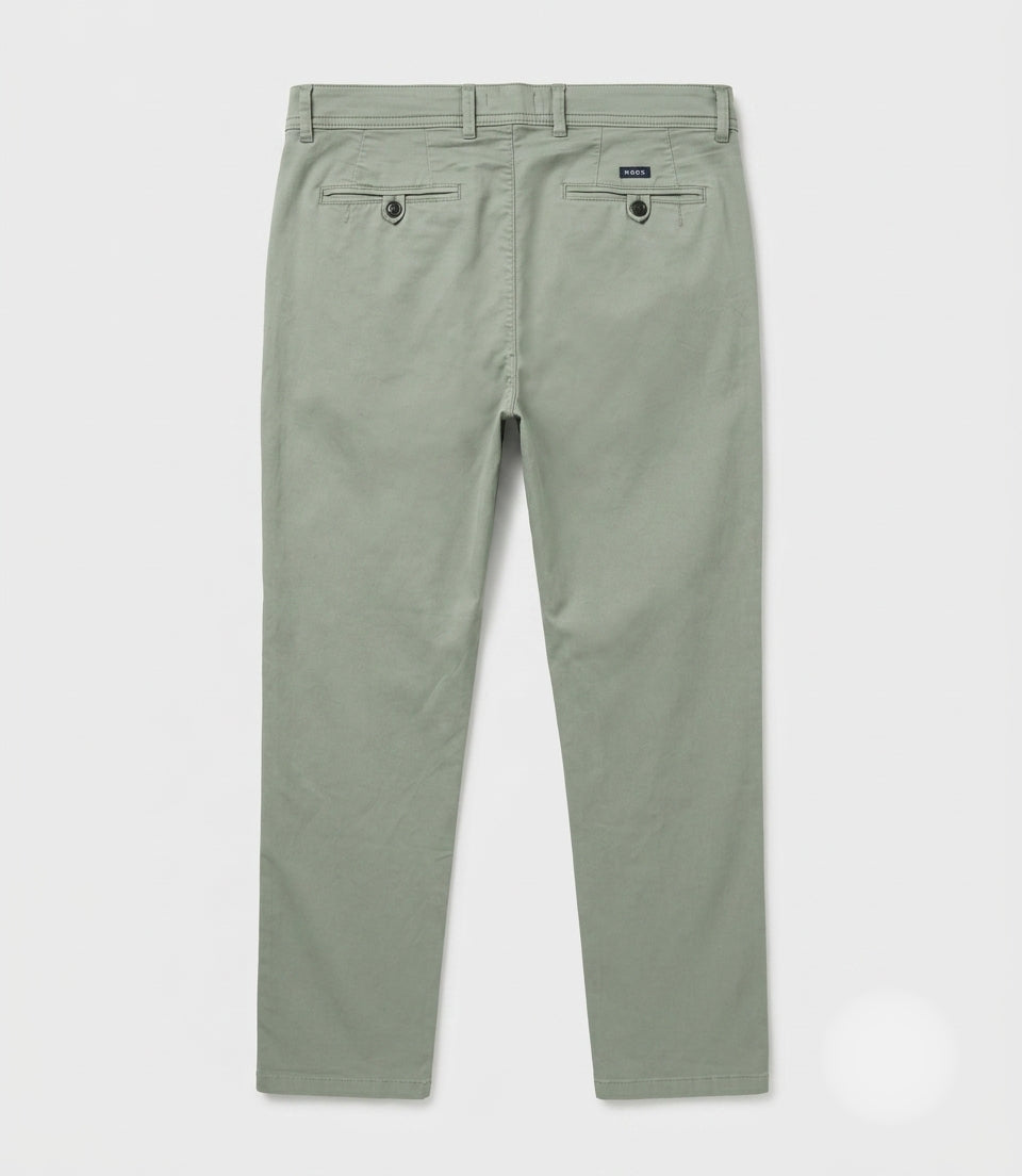 Pantalón Casual Algodón Tencel Verde