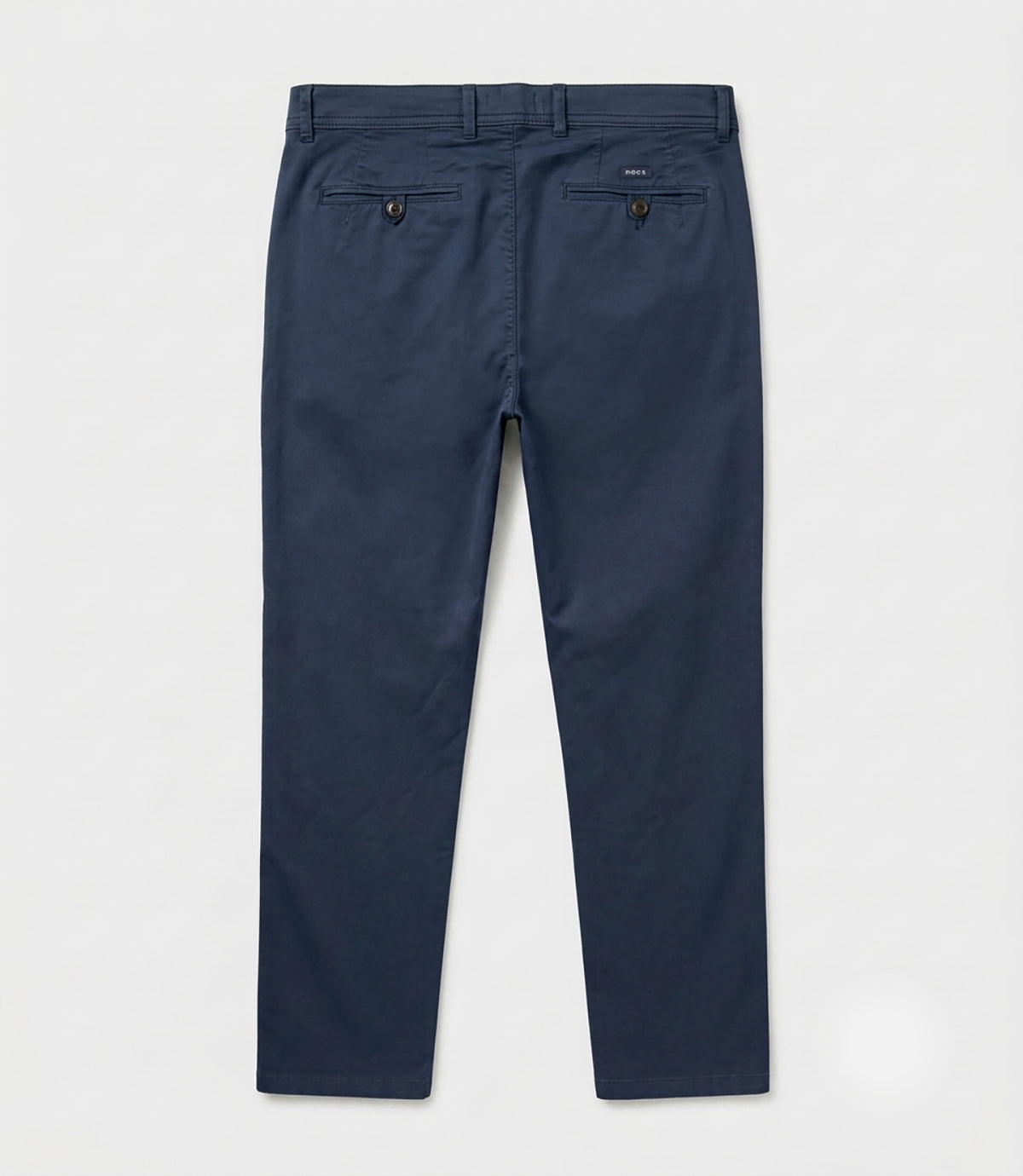 Navy Cotton Tencel Casual Pants