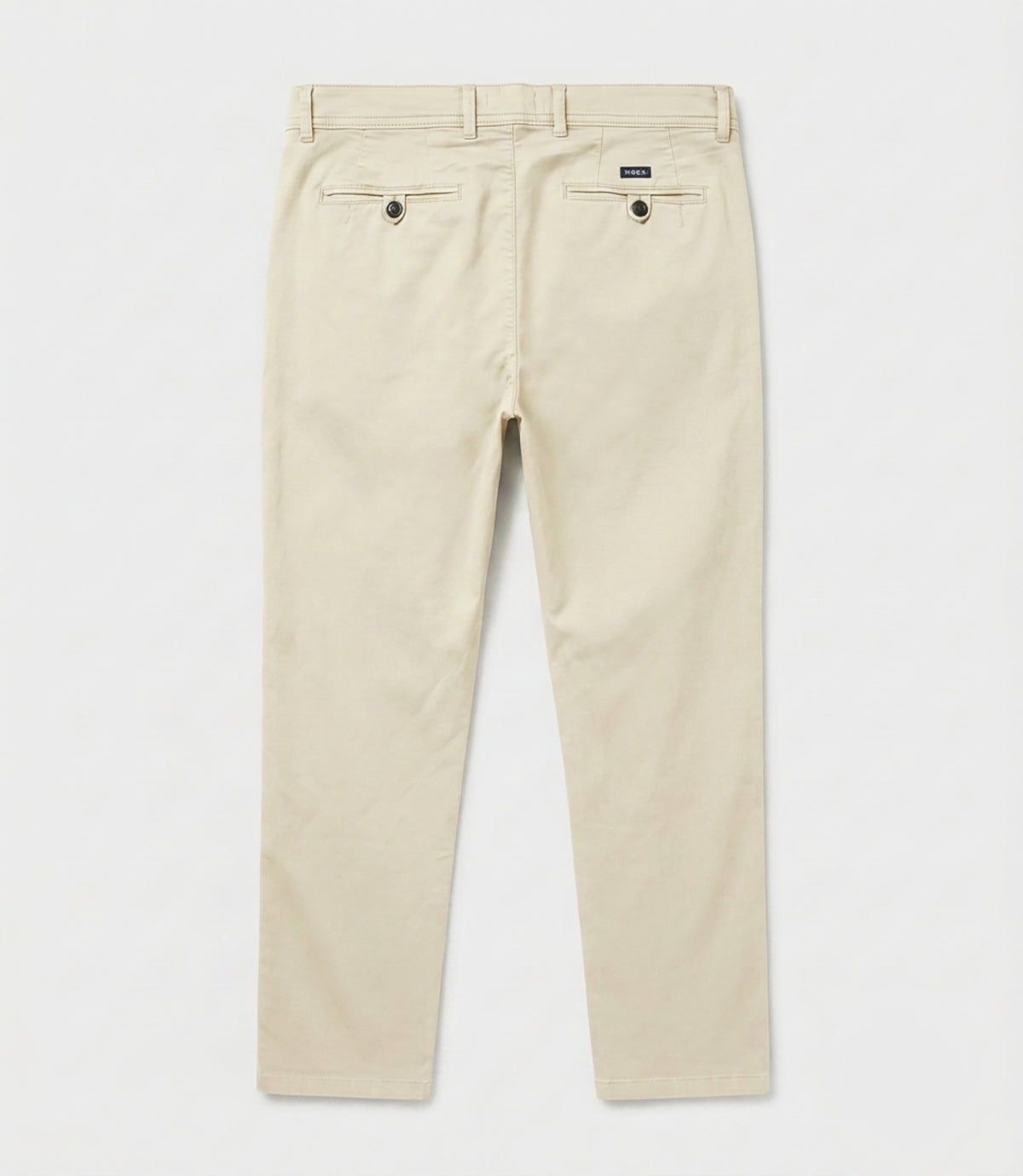 Pantalón Casual Algodón Tencel Beige Claro