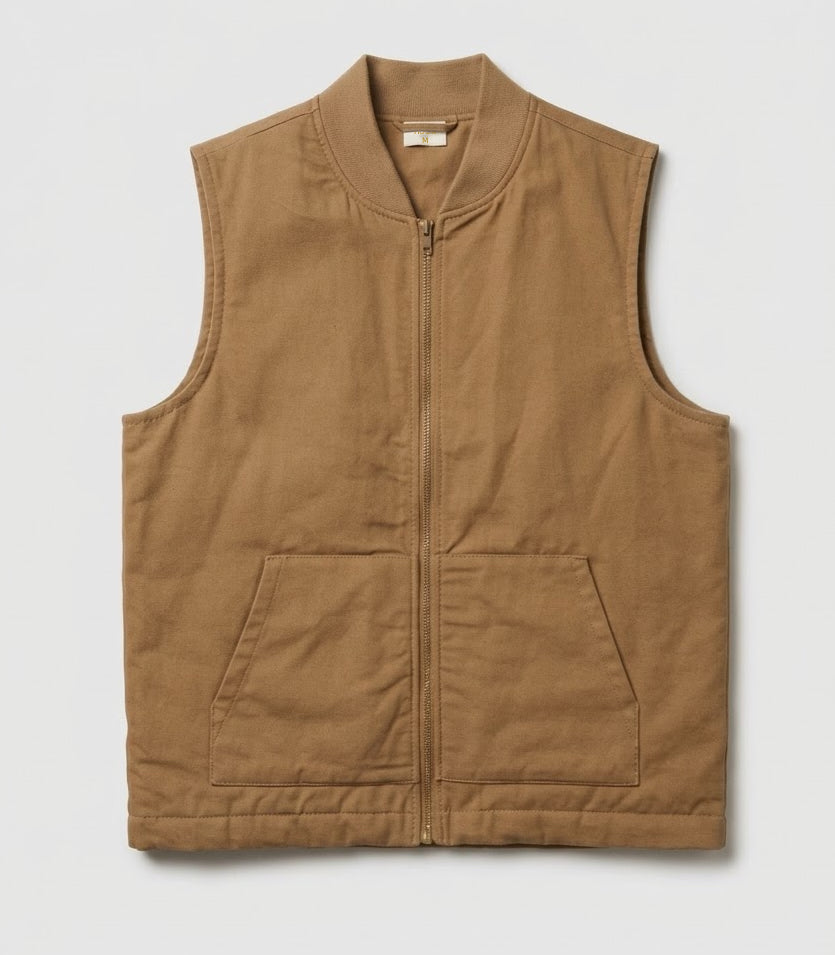 Chaleco Algodón Acolchado Caramel
